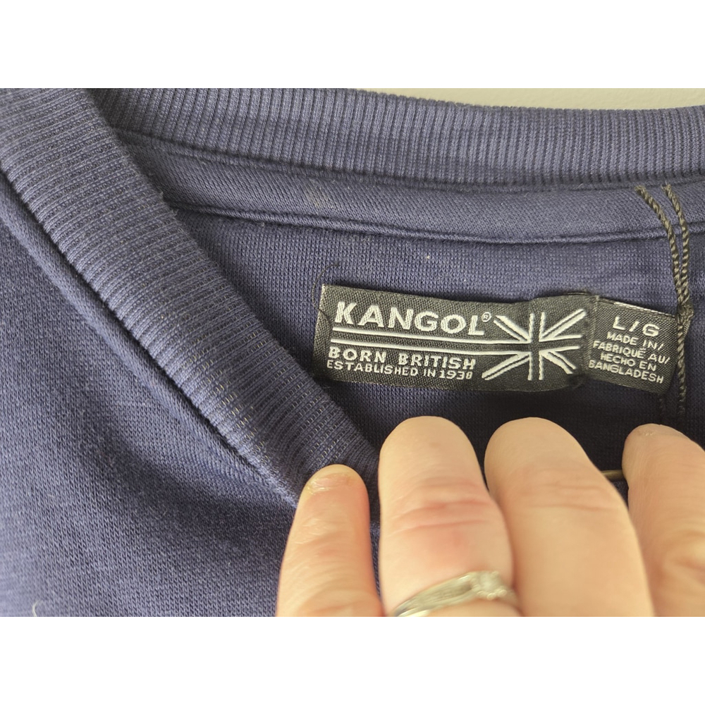 Kangol Long Sleeves Crewneck Size Large Purple New With Tag - Picture 2 of 10